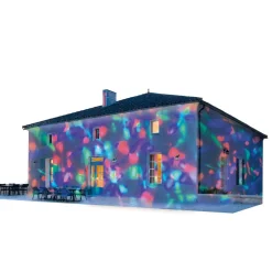 Spot projecteur à planter 3 LED rouge bleu vert