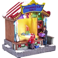 Stand de jeux de fête foraine animé lumineux musical Village de Noël