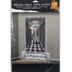 Sticker mural couloir hanté