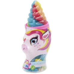 Sucette licorne avec bonbons
