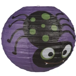 Suspension boule en papier motif Halloween x3