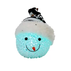Suspension lumineuse bonhomme de neige 1 led multicolore