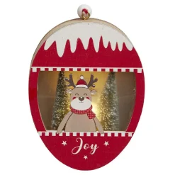 Suspension lumineuse Noël en bois