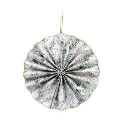 Suspension rosace 3D en papier certifié FSC® multicolore Ø10cm