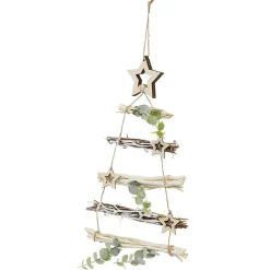 Suspension Sapin en bois flotté vert naturel