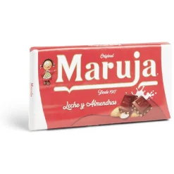 Tablette de chocolat au lait et amandes Maruja 100g