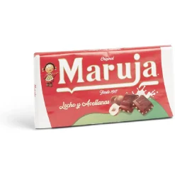 Tablette de chocolat au lait et noisettes Maruja 100g