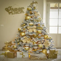 Étoile filante à suspendre doré pailleté