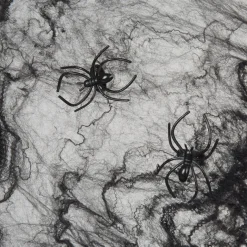 Toile noire avec 4 araignées