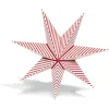 Étoile pliante à suspendre rouge et blanc H80cm