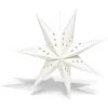 Étoile pliante à suspendre beige et blanc H80cm