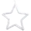 Étoile XL imitation fourrure blanche à suspendre 30 cm