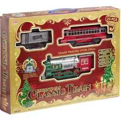 Train de Noël lumineux musical et animé sur rails - Village de Noël