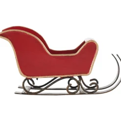 Traîneau de Noël métal à suspendre