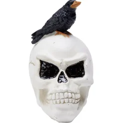 Tête de mort Halloween en polyrésine