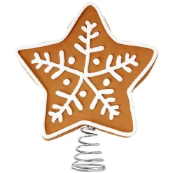 Tête de sapin étoile pain d'épices H16,5cm