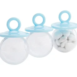 Tétine à dragées bleu x3