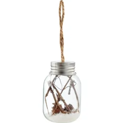 Tube de Noël en verre à suspendre