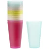 Verre en plastique coloré réutilisable x12