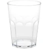 Verre plastique design facette transparent 40 cl