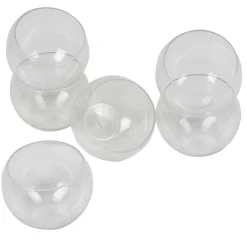 Verrine plastique transparente forme aquarium x6