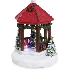 Village de Noël kiosque lumineux LED multicolore fixe